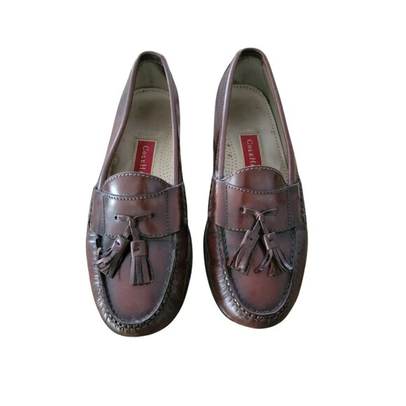 Cole Haan Shoes Cole Haan Mens Pinch Tassel Brown Leather Loafers cole-haan-shoes-cole-haan-mens-pinch-tassel-brown-leather-loafers